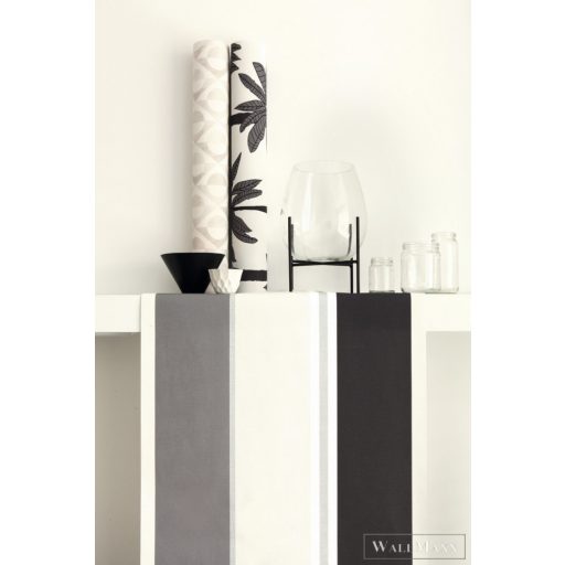 Rasch Club Botanique 539035 ezüst Elegáns csíkos mintás tapéta
