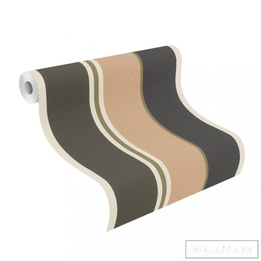 Rasch Club Botanique 539042 arany Elegáns csíkos mintás tapéta