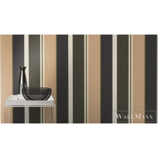 Rasch Club Botanique 539042 arany Elegáns csíkos mintás tapéta