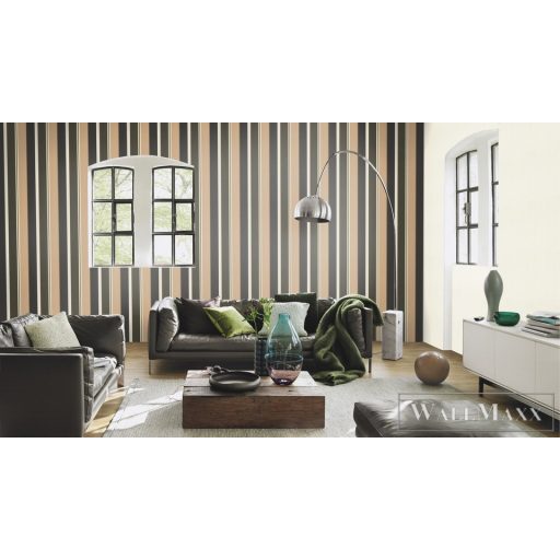 Rasch Club Botanique 539042 arany Elegáns csíkos mintás tapéta