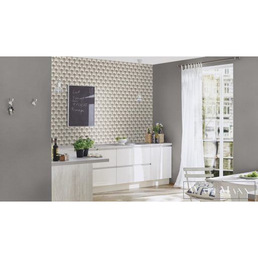 Rasch Amazing 539318 fekete Japán legyező mintás tapéta