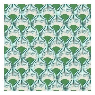 Rasch Amazing 539332 zöld Japán legyező mintás tapéta