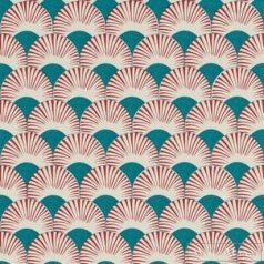 Rasch Amazing 539349 piros Japán legyező mintás tapéta