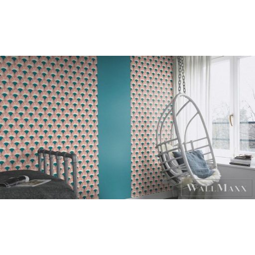 Rasch Amazing 539349 piros Japán legyező mintás tapéta