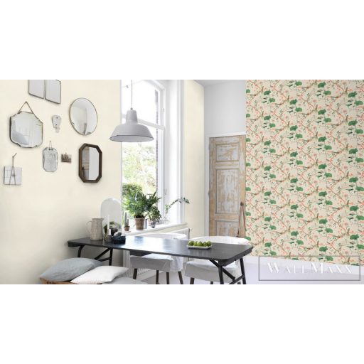 Rasch Amazing 539431 zöld Japán madár mintás tapéta
