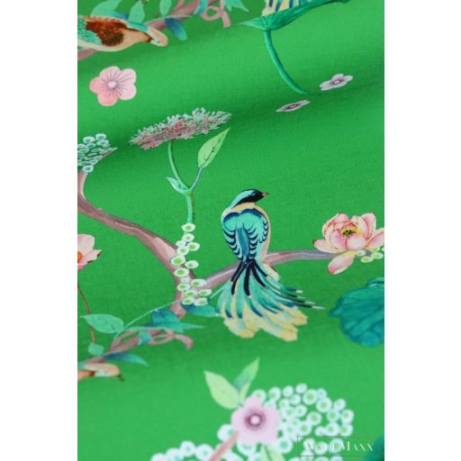 Rasch Amazing 539455 zöld Japán madár mintás tapéta
