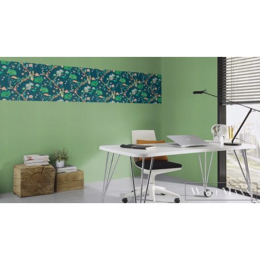 Rasch Amazing 539462 kék Japán madár mintás tapéta