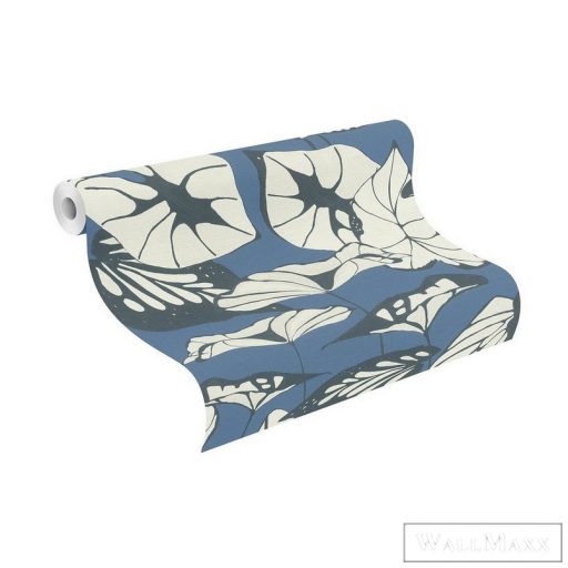 Rasch Amazing 539653 kék Japán levél mintás tapéta