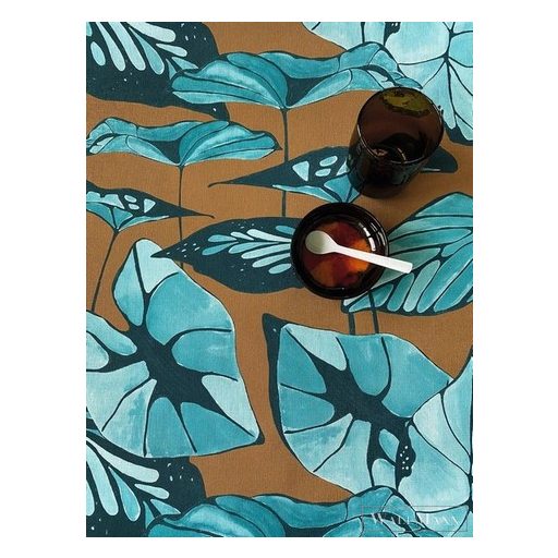 Rasch Amazing 539660 kék Japán levél mintás tapéta