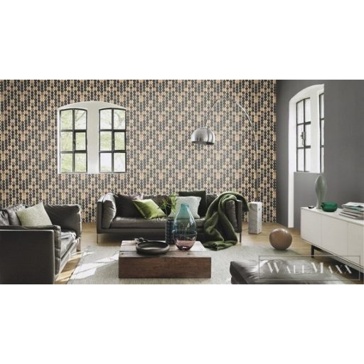 Rasch Amazing 539738 fekete Japán pöttyös mintás tapéta