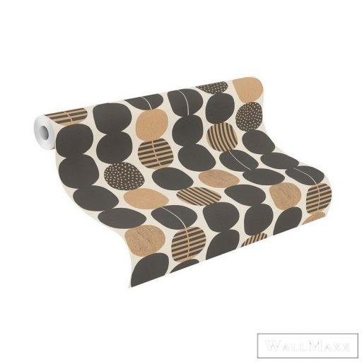 Rasch Amazing 539738 fekete Japán pöttyös mintás tapéta