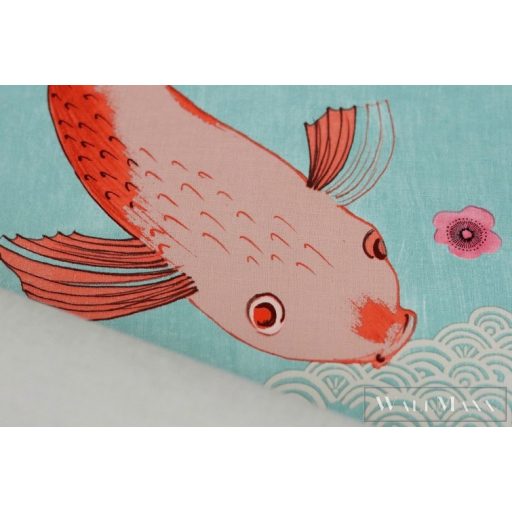 Rasch Amazing 539837 zöld Japán hal mintás tapéta