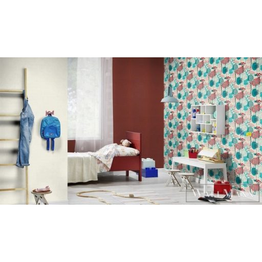 Rasch Amazing 539950 türkiz Japán erdő mintás tapéta