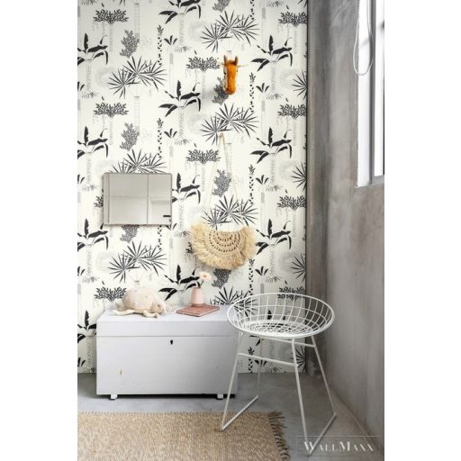 Rasch Club Botanique 540031 fehér Skandináv pálma mintás tapéta