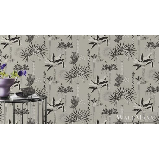 Rasch Club Botanique 540048 fehér Skandináv pálma mintás tapéta