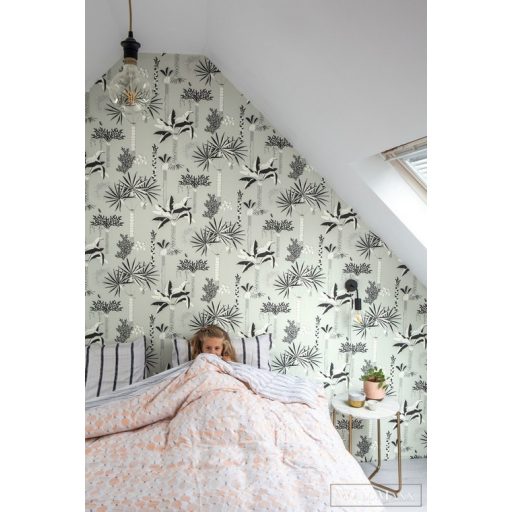 Rasch Club Botanique 540048 fehér Skandináv pálma mintás tapéta