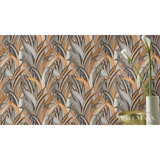 Rasch Amazing 541274 barna Japán levél mintás tapéta