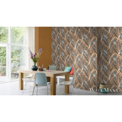 Rasch Amazing 541274 barna Japán levél mintás tapéta