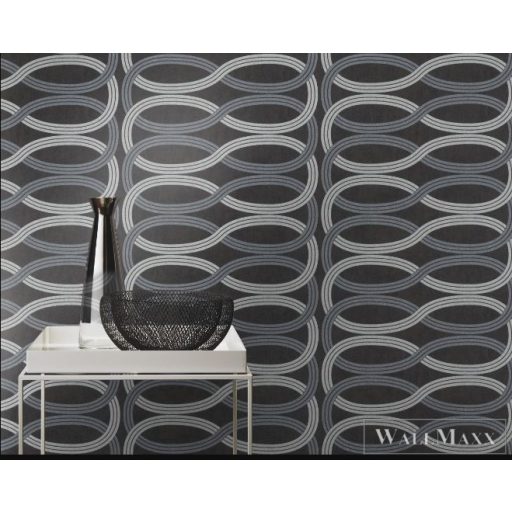 RASCH GLAM CSILLÁMOS CSILLOGÓ TAPÉTA 541700szürke fekete ezüst