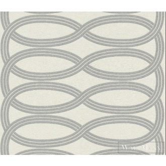  RASCH GLAM CSILLÁMOS CSILLOGÓ Design TAPÉTA 541724 Fehér Ezüst