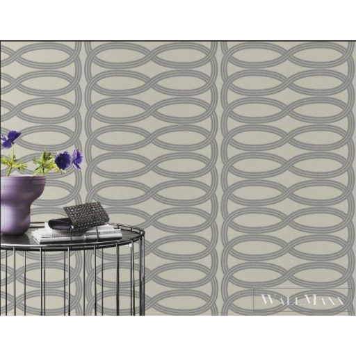 RASCH GLAM CSILLÁMOS CSILLOGÓ Design TAPÉTA 541724 Fehér Ezüst