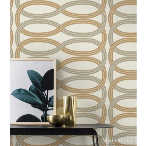 RASCH GLAM CSILLÁMOS CSILLOGÓ Design TAPÉTA 541731 Fehér Arany Beige