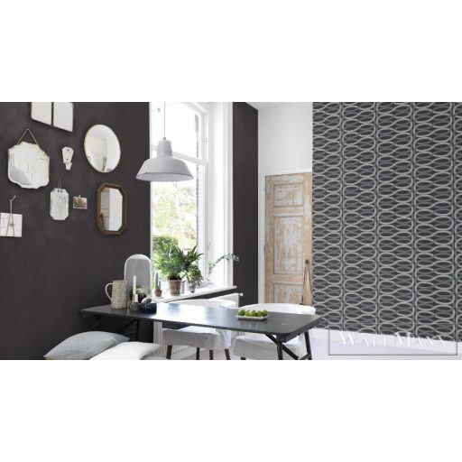 RASCH GLAM Design TAPÉTA 541809 Antracit
