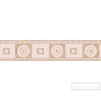   AS CREATION Only Borders 54357-8 bézs kör mintás modern bordűr
