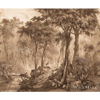   RASCH CurioSity 543773 barna erdő mintás Grafikus digitális panel