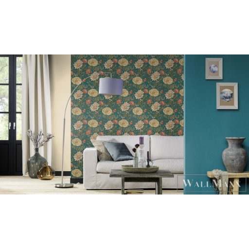 Rasch Sofia 552836 Vintage tinta-kék natur mintás tapéta