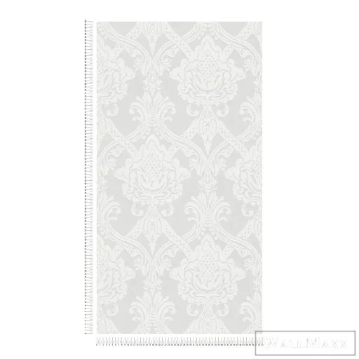AS CREATION Designed in White 55493-2 fémes-fehér barokk-természet-klasszikus tapéta