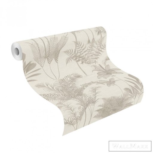 RASCH Lirico 555110 krémfehér páfrány mintás Grafikus tapéta