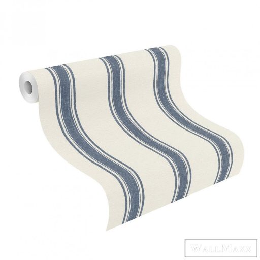 RASCH Lirico 555646 kék csíkos Klasszikus tapéta