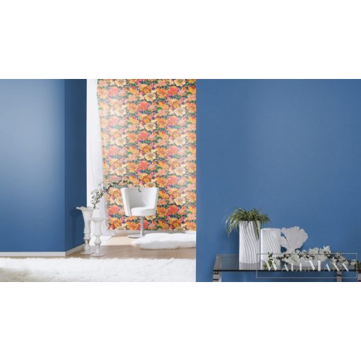 RASCH BARBARA Home Collection III 560251 kék Egyszínű Modern vlies tapéta
