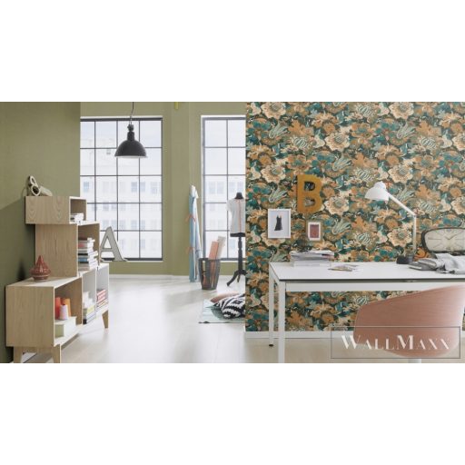 RASCH BARBARA Home Collection III 560466 barna virág mintás Grafikus tapéta