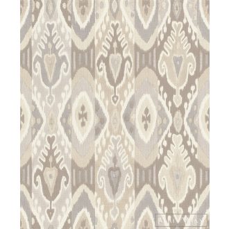   RASCH BARBARA Home Collection III 560558 bézs ikat mintás Etno tapéta