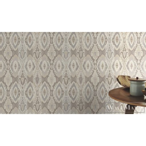 RASCH BARBARA Home Collection III 560558 bézs ikat mintás Etno tapéta