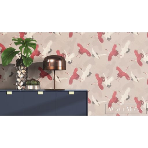 RASCH BARBARA Home Collection III 560657 bézs daru mintás Grafikus tapéta