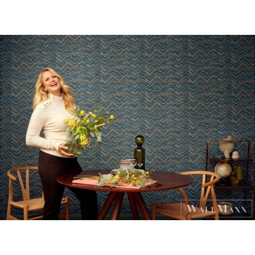 RASCH BARBARA Home Collection III 560985 oliva, barna Tér-hatású 3D-mintás Modern vlies tapéta