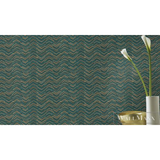 RASCH BARBARA Home Collection III 560985 oliva, barna Tér-hatású 3D-mintás Modern vlies tapéta