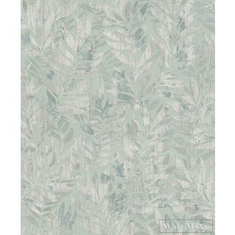   RASCH BARBARA Home Collection III 561272 ezüst levél mintás Modern tapéta