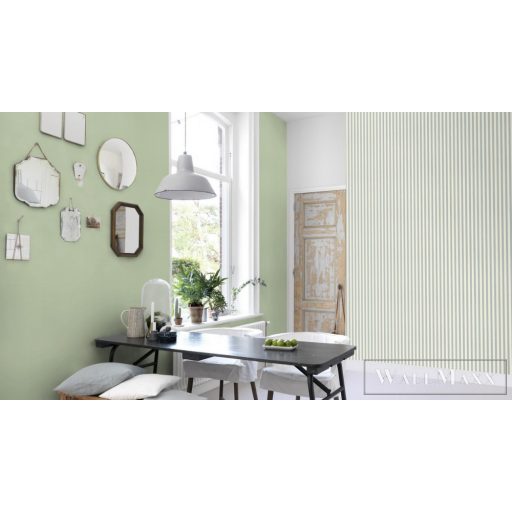 Rasch Trianon XIII 570274 zöld Textil mintás Modern vlies tapéta