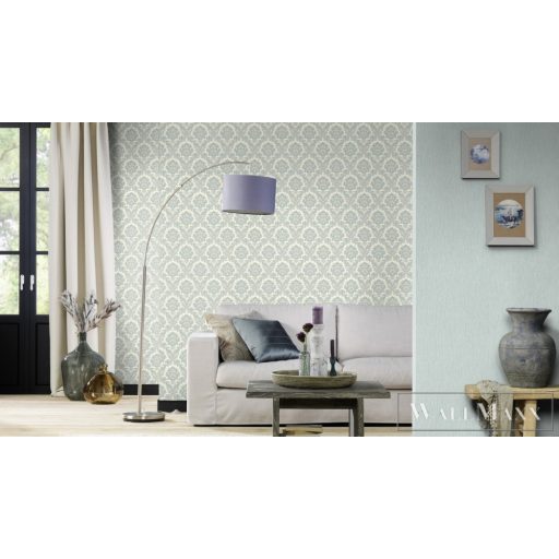 Rasch Trianon XIII 570533 kék Klasszikus barokk mintás tapéta