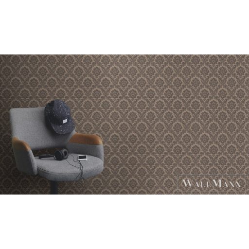 Rasch Trianon XIII 570557 barna Klasszikus barokk mintás tapéta