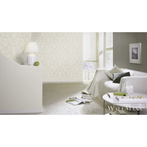 Rasch Trianon XIII 570625 törtfehér Klasszikus levél mintás tapéta