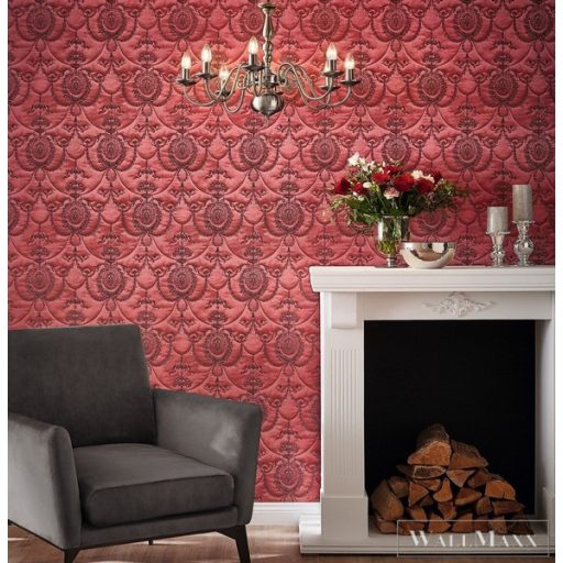 Rasch Trianon XIII 570861 piros Klasszikus barokk mintás tapéta