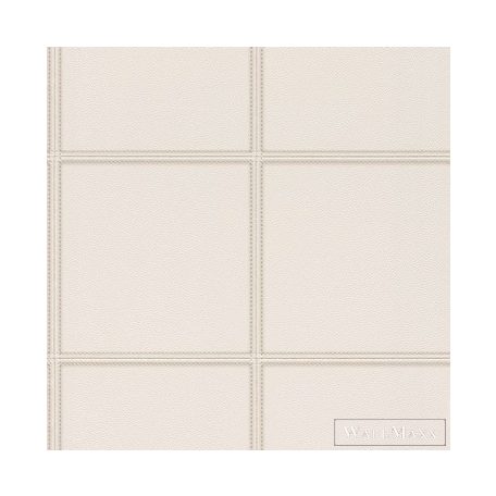 RASCH CLUB 2023 576467 53CM X 10M BŐRHATÁSÚ FEHÉR KAZETTA MINTÁS TAPÉTA