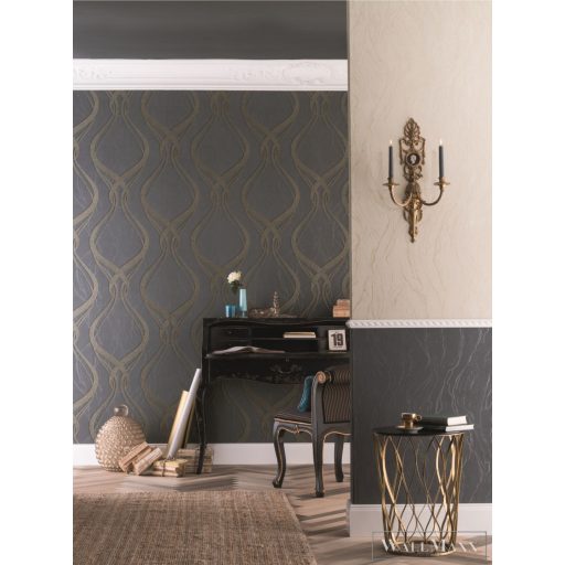 Marburg Opulence Classic 58231 antracit Dekor Klasszikus vlies tapéta