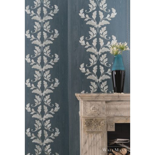 Marburg Opulence Classic 58255 kék barokk mintás tapéta
