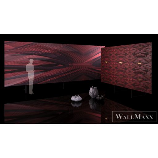 MARBURG Zaha Hadid Hommage 58303 barna-vörös grafikus Modern XXL tapéta